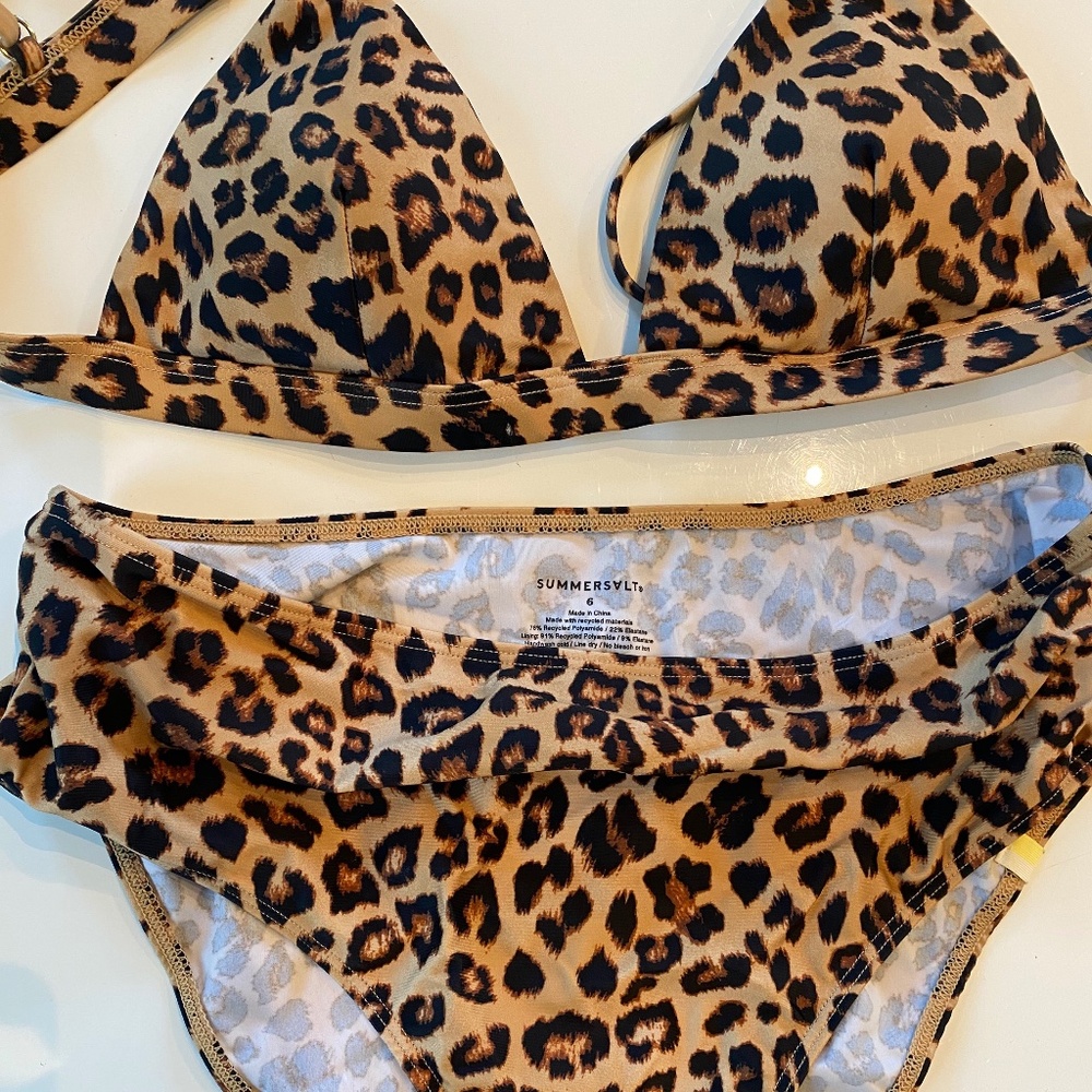 Summersalt leopard print bikini set